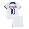 Paris Saint-Germain Neymar Jr #10 Bortedraktsett Barn 2023-24 Kortermet (+ korte bukser)